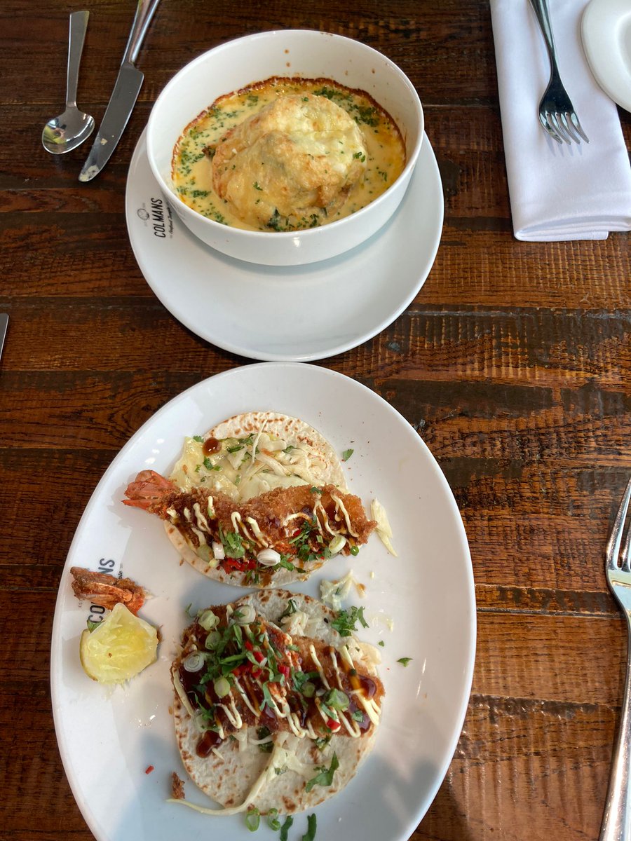 ladybdashwood's tweet image. In a Tyneside version of 'Ferris Bueller's Day Out' @mrdrlucy
and I got the ferry to South Shields to experience the legendary @ColmansTemple.
Every bit as good as @jayrayner1 suggested it would be: