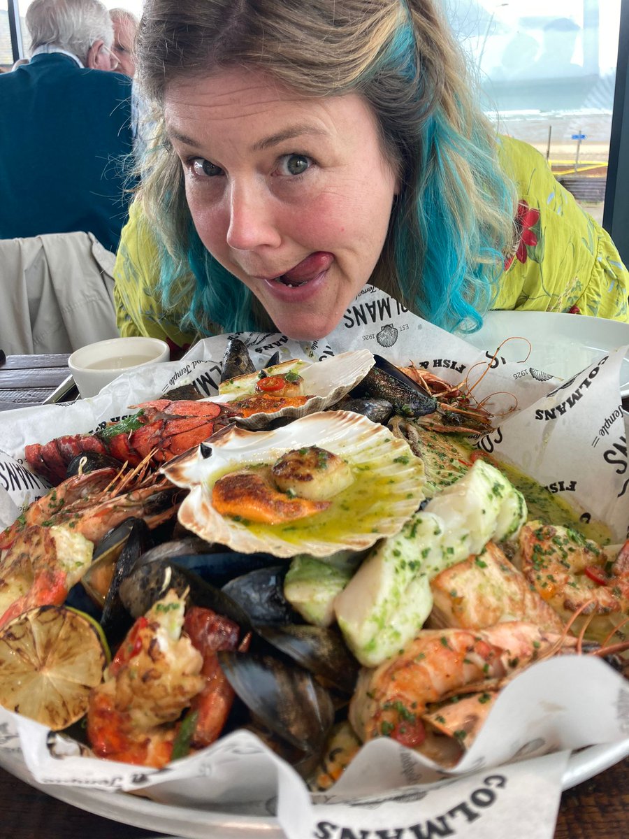 ladybdashwood's tweet image. In a Tyneside version of 'Ferris Bueller's Day Out' @mrdrlucy
and I got the ferry to South Shields to experience the legendary @ColmansTemple.
Every bit as good as @jayrayner1 suggested it would be: