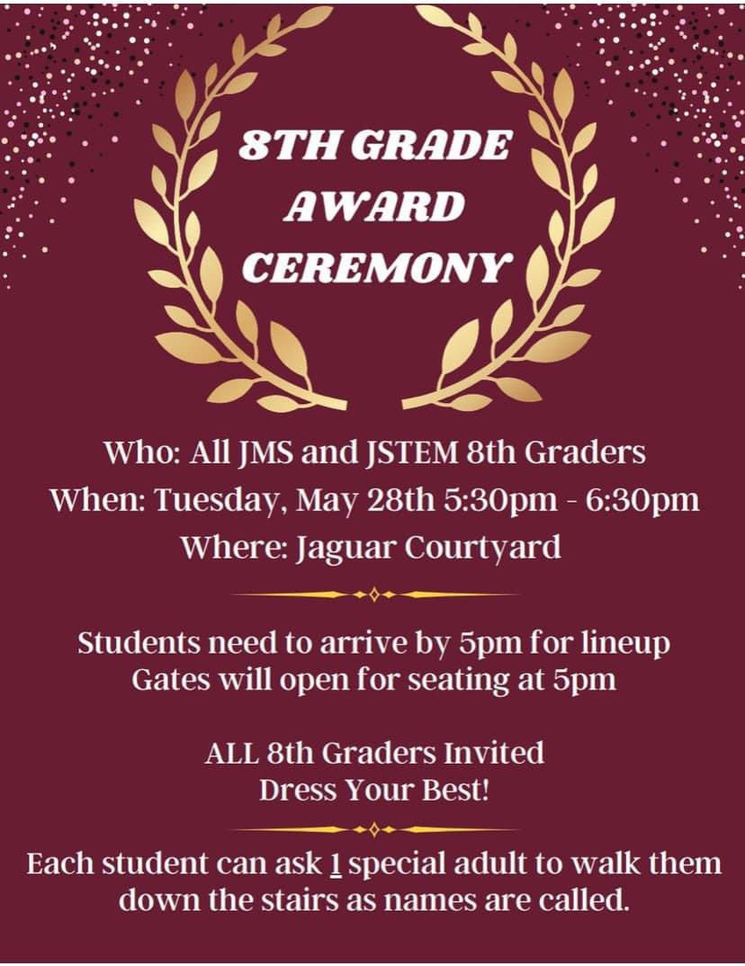 Bridge over ceremony is on Tuesday! Can’t wait to celebrate all of our Jaguar Athletes! @JISD_ATHLETICS @JudsonISD @KayoneCarter