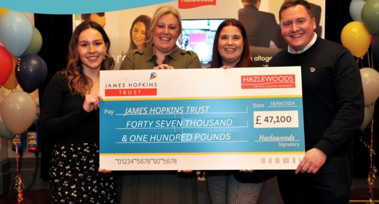 Hazlewoods raise over £47,000 for the James Hopkins Trust buff.ly/3wQVZY9 @Hazlewoods @JHTCharity