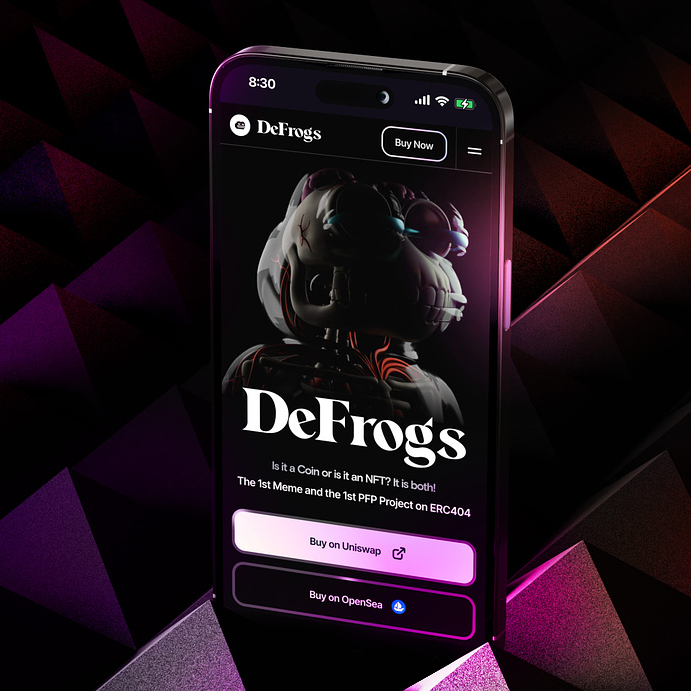 🚨 Our NEW website is now live!

👉 defrogs.com

👀 Check it out and let us know what you think!

🐸 More features will be rolled out on the website!