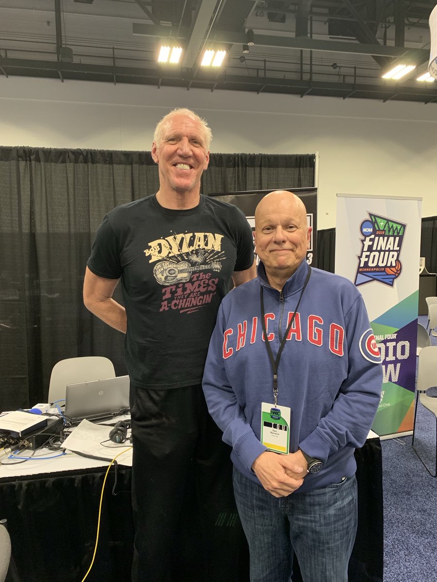 DanBarreiroKFAN's tweet photo. Men’s Final 4, Minneapolis, 2019. This was one of our best conversations. You’ll hear parts of many of them this afternoon, maybe all week. https://t.co/E1gTOFVkmt