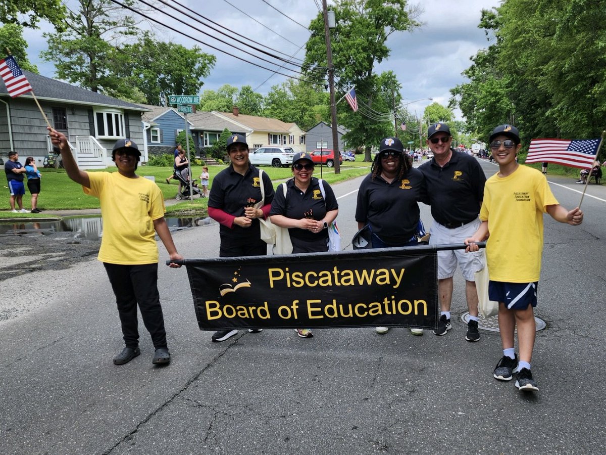 Board of Education members were proud to march in the Piscataway Township Memorial Day Parade to honor those who made the ultimate sacrifice for our nation! Marchers included Sarah Rashid, Nancy Salgado-Cowan, Loretta Rivers, and Vice President Dr. Tom Connors. #PwayInspires