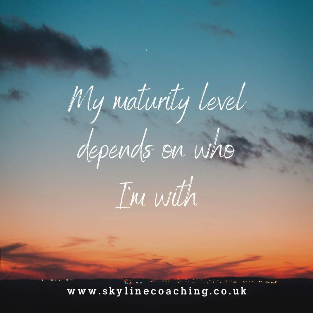 Adapting your maturity level is a skill. It shows your ability to connect with different energies. #Adaptability #SocialIntelligence