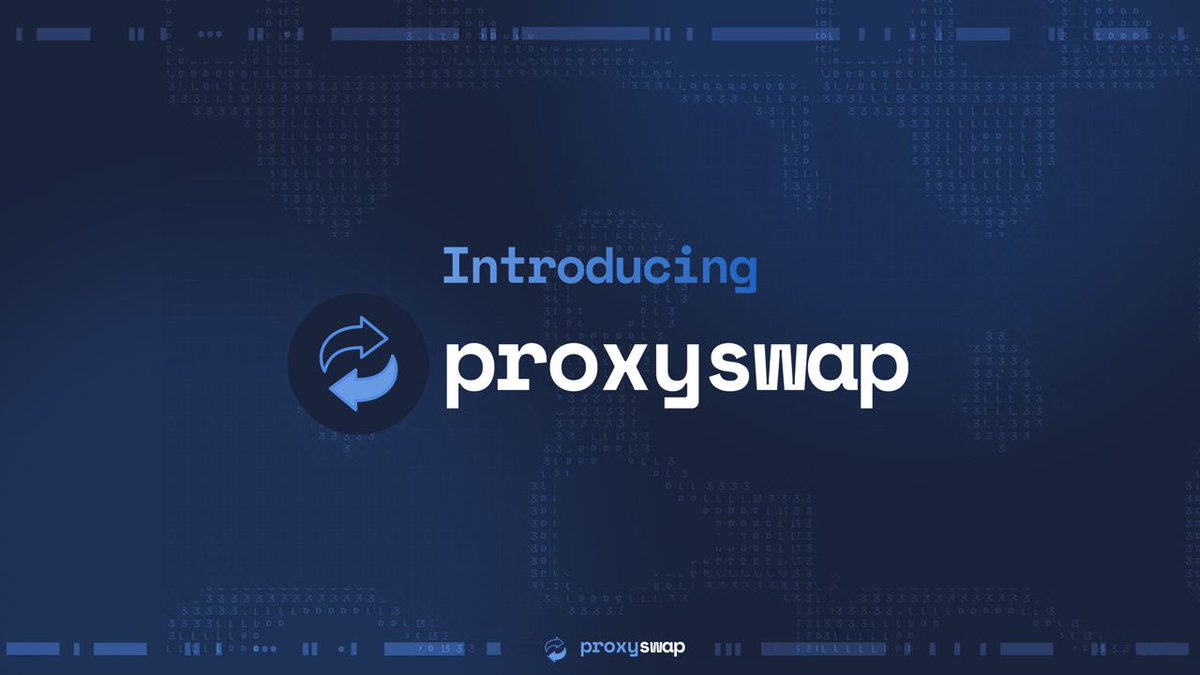 proxy_swap's tweet image. Gm y’all, it’s been non-stop shipping season and we realized we haven’t even introduced ourselves! 

We’re Proxyswap- a protocol facilitating P2P market making &amp;amp; swapping of ERC-20 tokens on the Degen L3 blockchain 🔄

But we’re more than just a protocol.