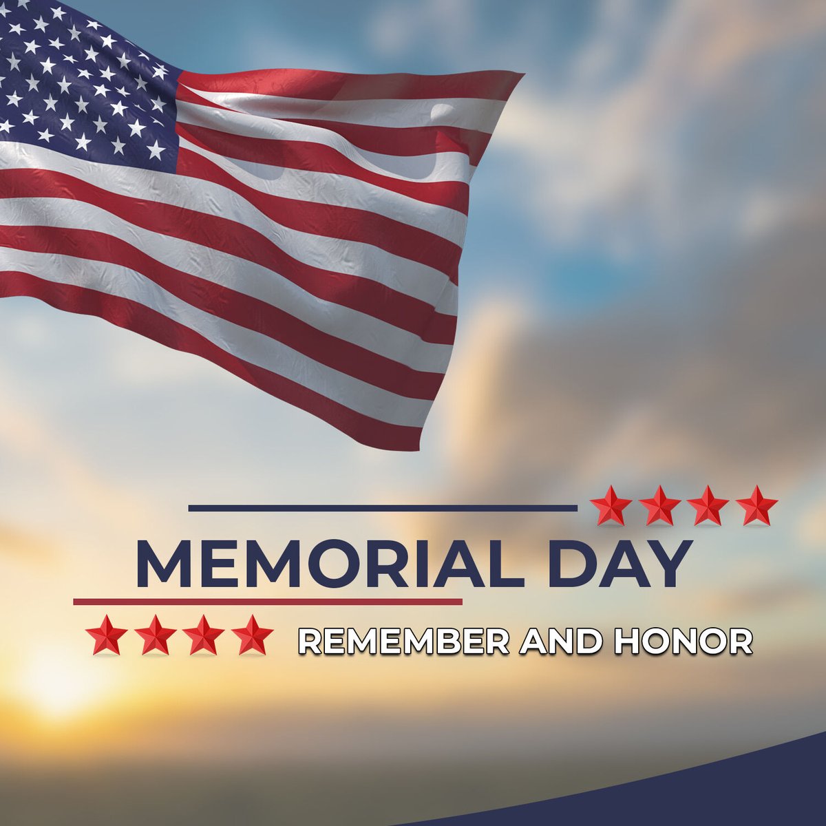 Today, we remember and honor the brave men and women who made the ultimate sacrifice for our freedom. Their courage and dedication will never be forgotten. #MemorialDay