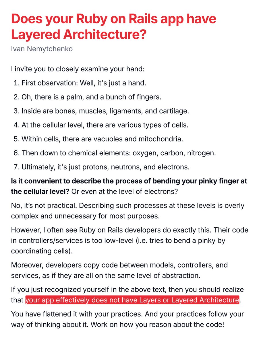 Does your Ruby on Rails app has Layered Architecture?