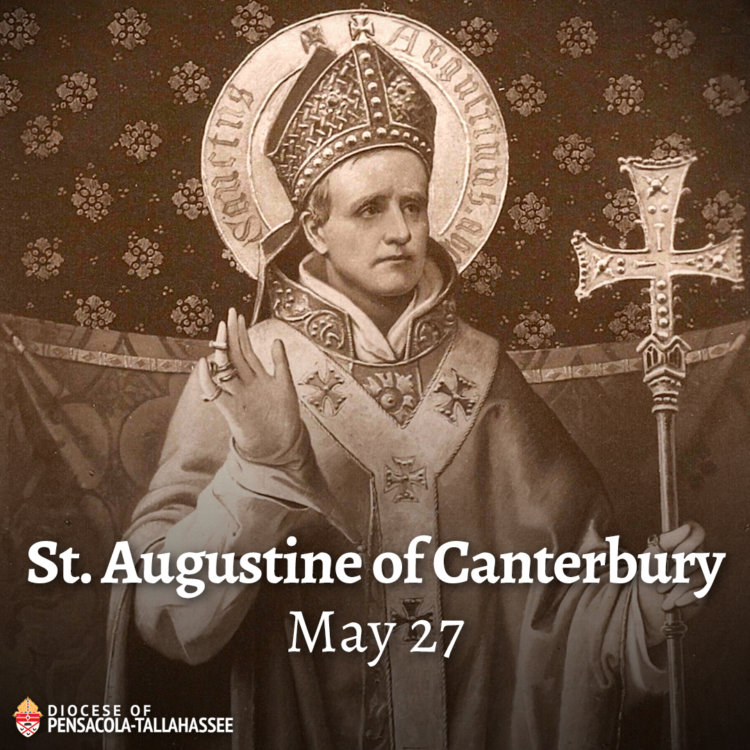 Today is the feast of St. Augustine of Canterbury, an Italian Benedictine monk who became the “Apostle of the English.'

Read more here: bit.ly/43WAy4g

St. Augustine of Canterbury, please pray for us! #PTDiocese #PrayForUs