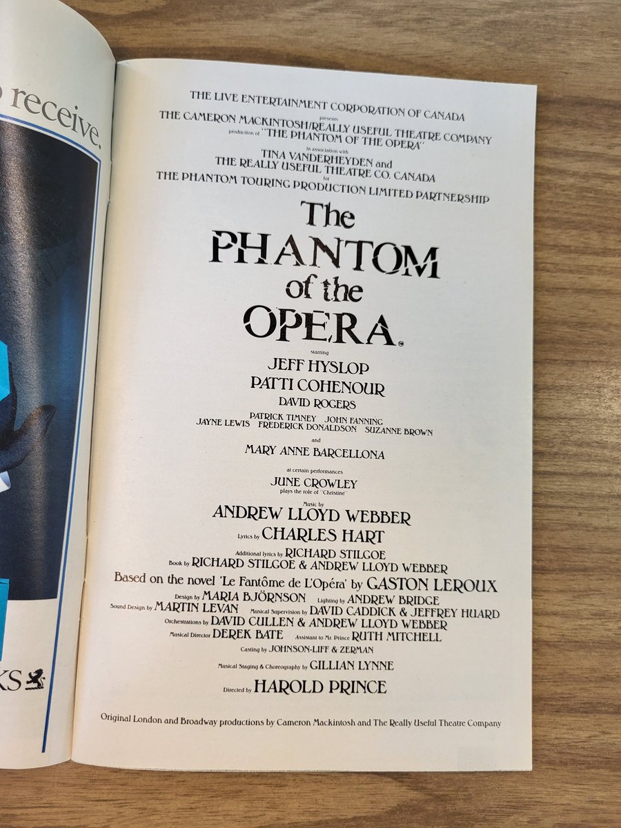 On this day in 1991 Phantom of the Opera came to the Queen Elizabeth Theatre.
Tell us about a memory of going to the QE Theatre. 

The Phantom of the Opera (program)
Dates: 1991
Ref. code: AM1519-: PAM 1991-94

ow.ly/FS3s50Ru8ek

 #QueenElizabethTheatre #WorldMarketingDay