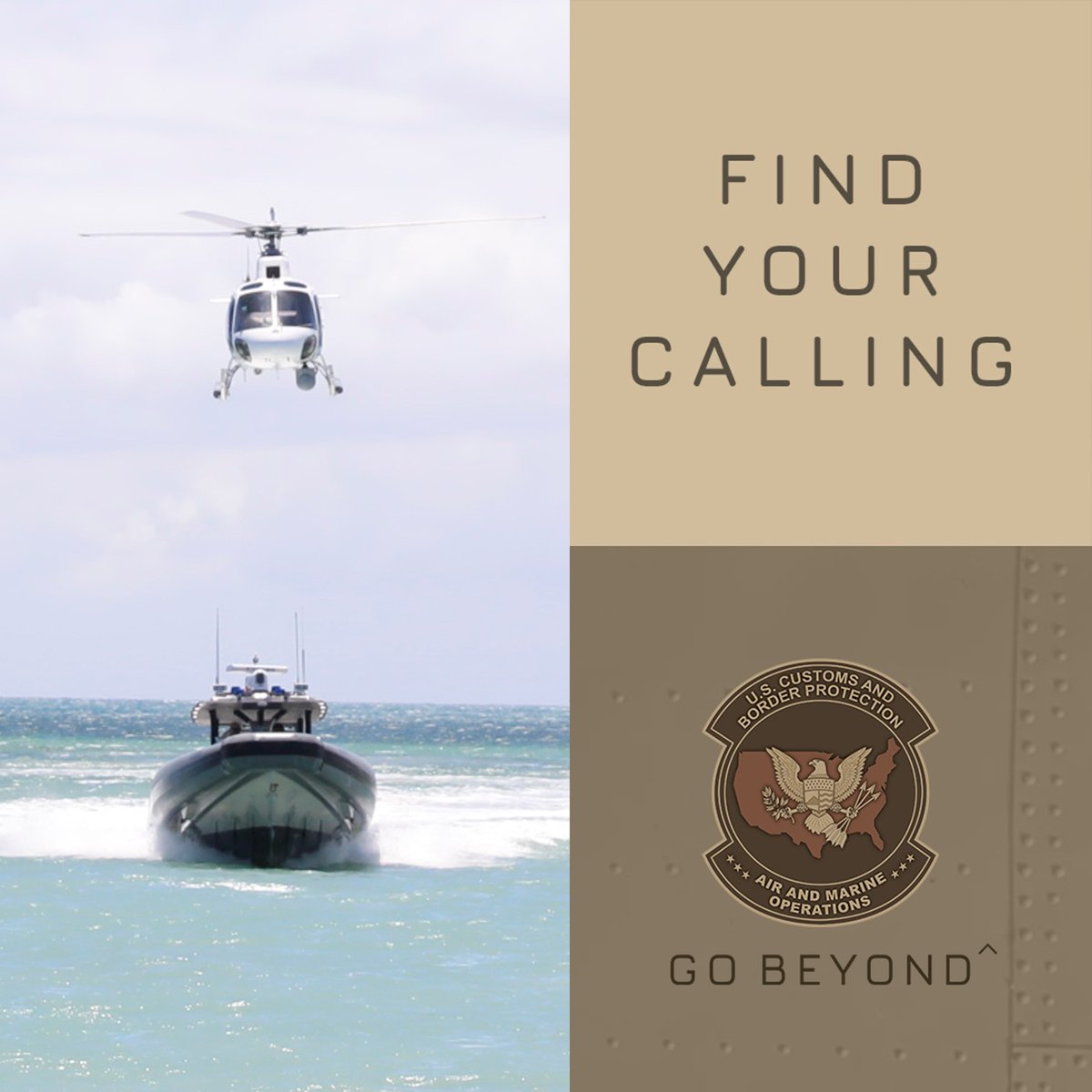 Find you calling with Air and Marine Operations (AMO). From intercepting smugglers to safeguarding our borders, AMO plays a pivotal role in ensuring national security. Ready to soar? Join today: go.dhs.gov/JZr #CBPCareers #NowHiring