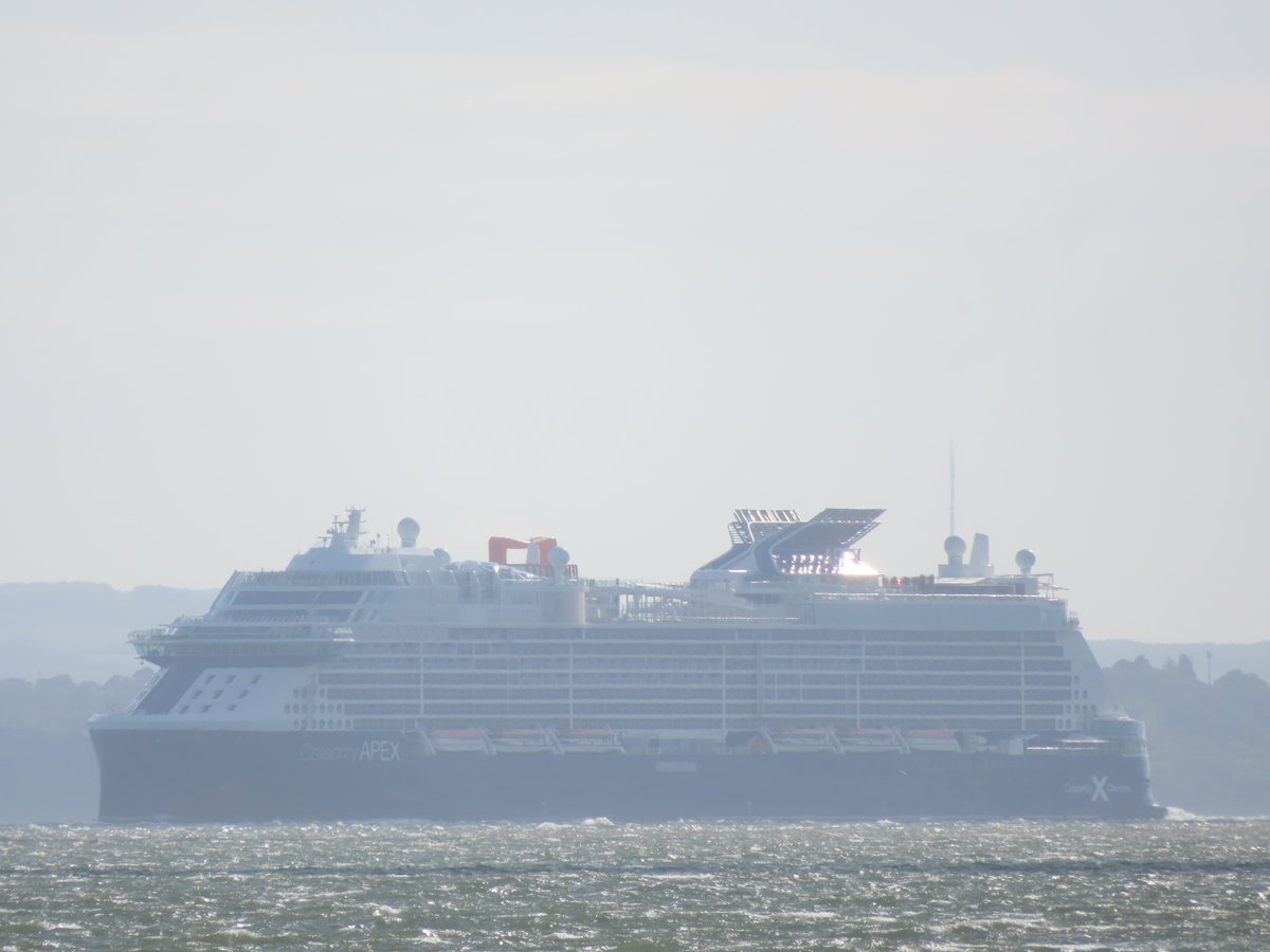 CELEBRITY APEX in the Solent after departing from Southampton on the 27/5/2024. @CelebrityCruise