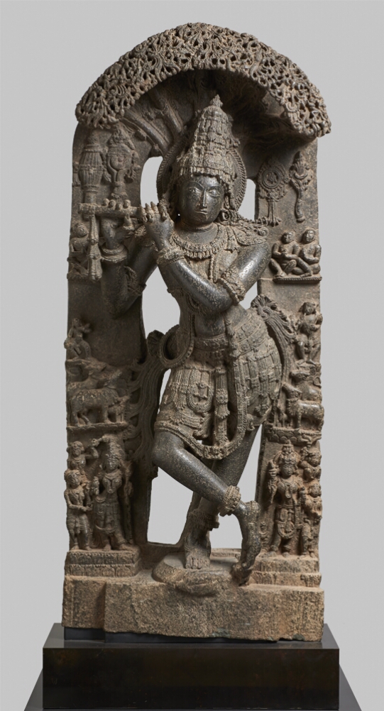 Krishna Fluting in Vrindavan, 1100-1150 Asia: India, State of Karnātaka, Karnataka