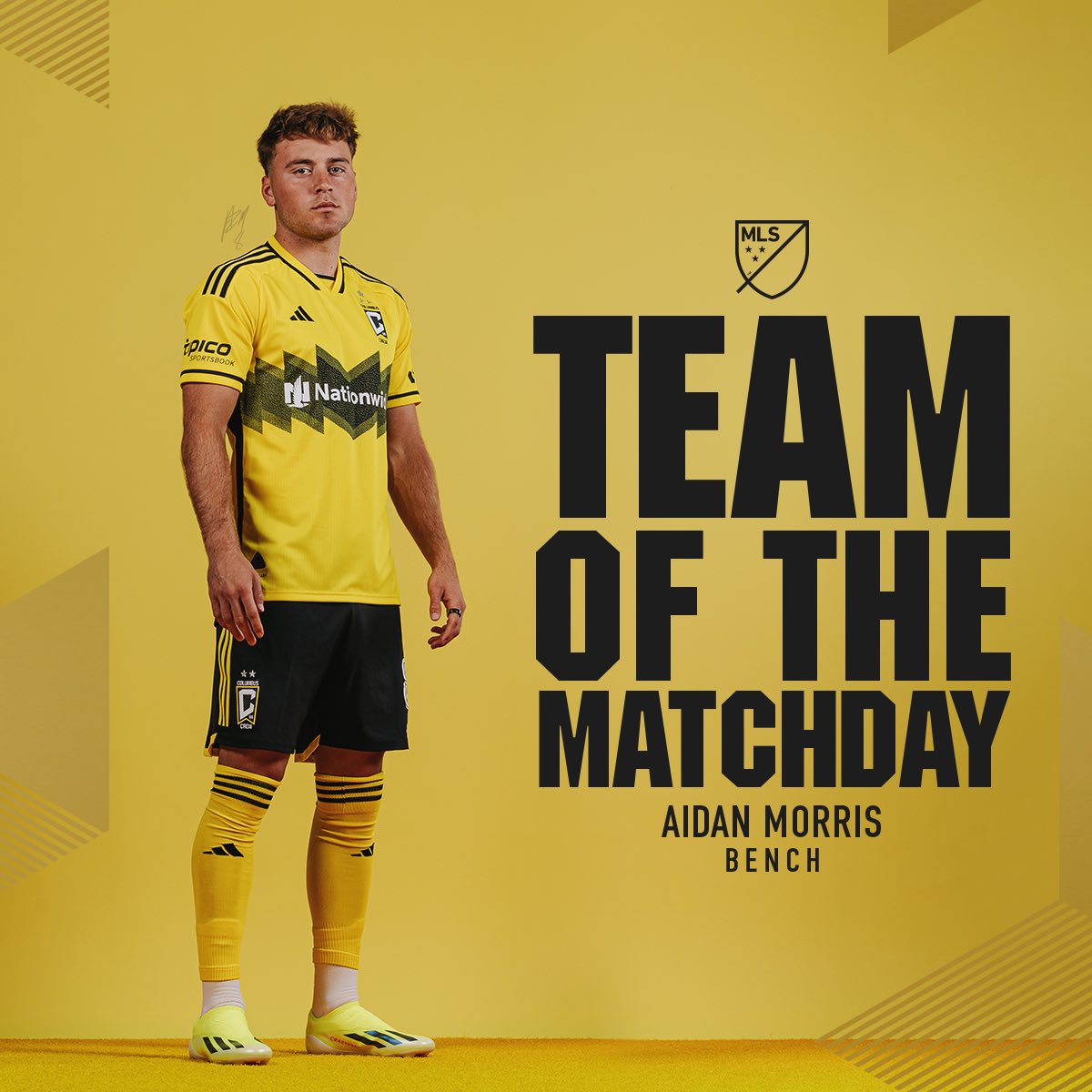 Paving The Way 👷‍♂️👷‍♂️ Diego Rossi earned a spot in the Starting XI of the Team of the Matchday for Matchday 16 and Aidan Morris was included on the bench.