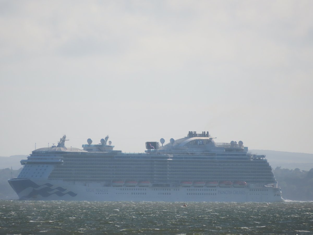 Regal Princess in the Solent after departing from Southampton on the 27/5/2024. @PrincessCruises