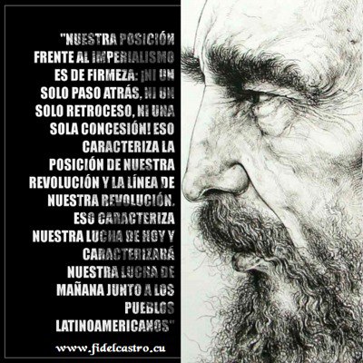 🎙️ #FidelCastro “Nuestra posición frente al imperialismo es de firmeza: ¡Ni un solo paso atrás, ni un solo retroceso, ni una sola concesión! Eso caracteriza la posición de nuestra Revolución y la línea de nuestra Revolución”.

👉 27 de mayo de 1972

#RevolucionCubana #SomosCuba