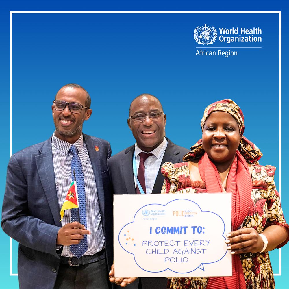 Standing ovation for Malawi 🇲🇼 &amp; Mozambique 🇲🇿 at the #WHA77 for their determination to safeguard every child from #polio! 👏🏿

Their proactive steps &amp; swift coordination with neighbouring countries helped keep Africa wild polio free. Let's stay the course &amp; #EndPolio for good.