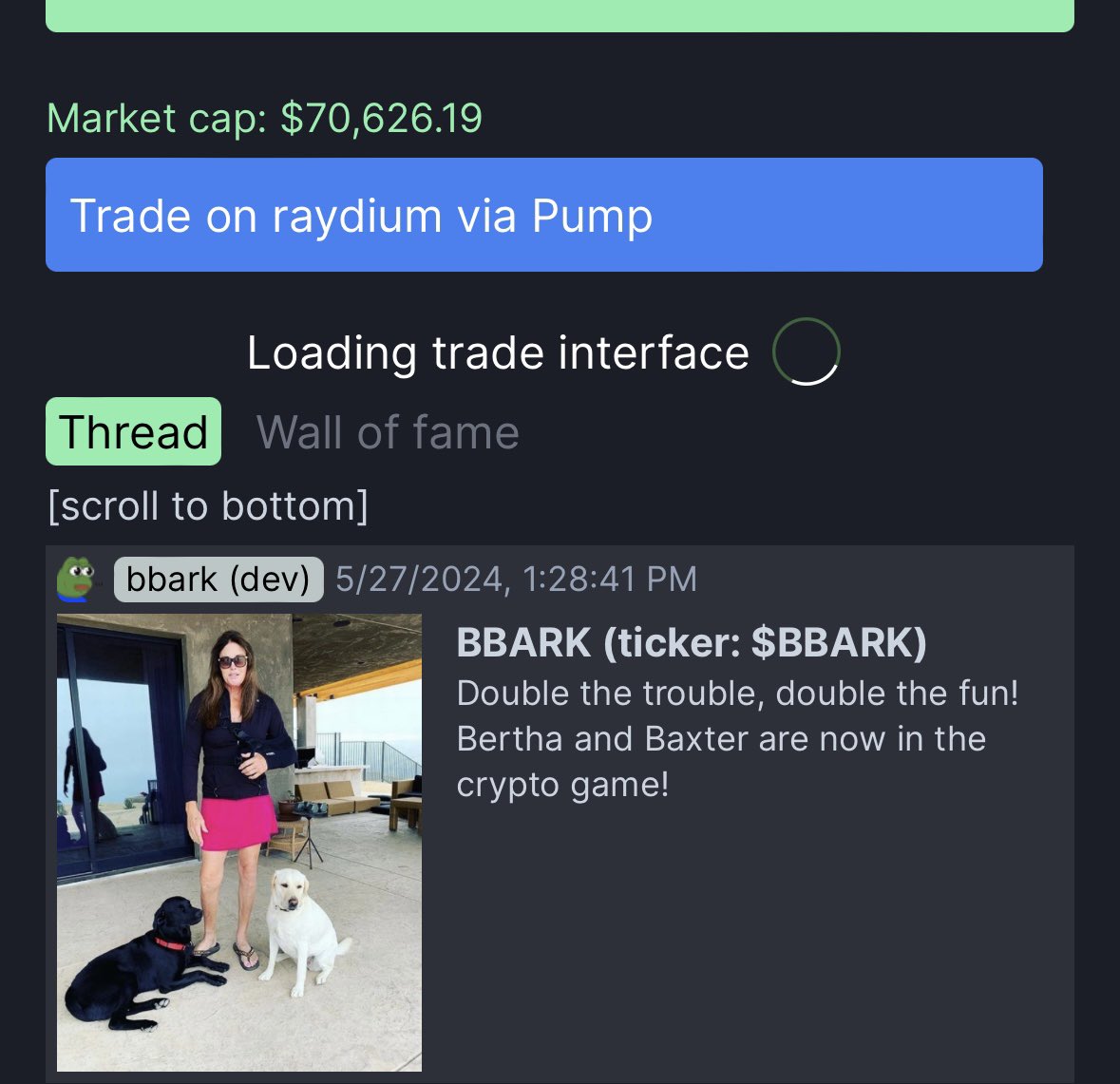 echonfa's tweet photo. a short story lol

bot sniped this, 70k -> 3.2m ATH (45x)

made 110 sol profit, easy gains. https://t.co/sRjvaTMQRM