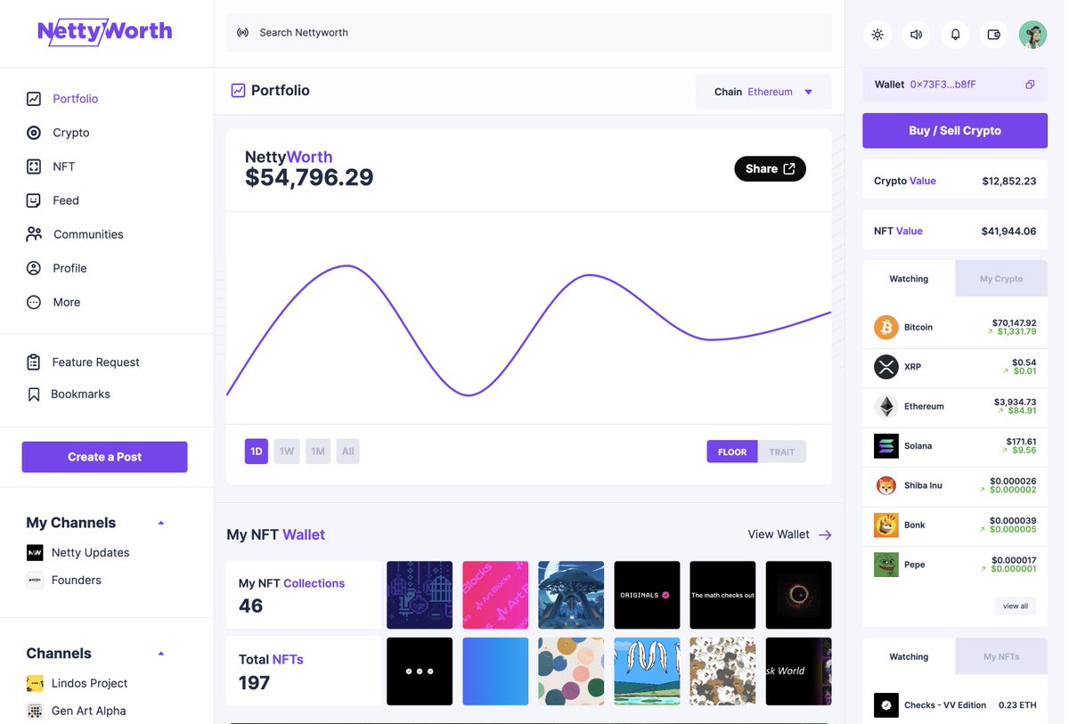 JulyGrullon_'s tweet photo. Hey everyone! We just verified our X account! 🎉   
Please follow and support @NettyWorthapp.

NettyWorth lets you view your total crypto and NFT value in seconds. 🚀🔍 #Crypto #NFT #NettyWorth #Blockchain https://t.co/NDknriieHz