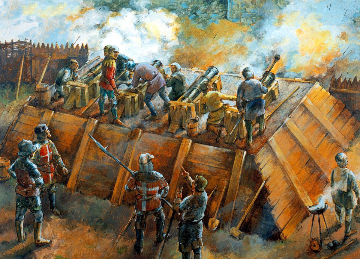 In 1444 the mighty Mamluk Sultan of Egypt Sayf ad-Din Jaqmaq attacked the Hospitaller-held island of Rhodes with a fleet of 85 ships.

But the attack was repelled with the help of powerful bombards!