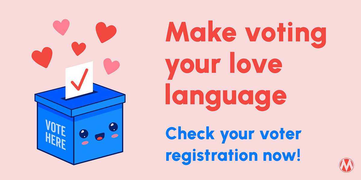 Families are struggling to find and afford the quality child care our families need and deserve. We want to make voting one of your love languages by checking that you are registered to vote and all your info is up to date! action.momsrising.org/signup/check_r… #MomsVote #SolveChildCare