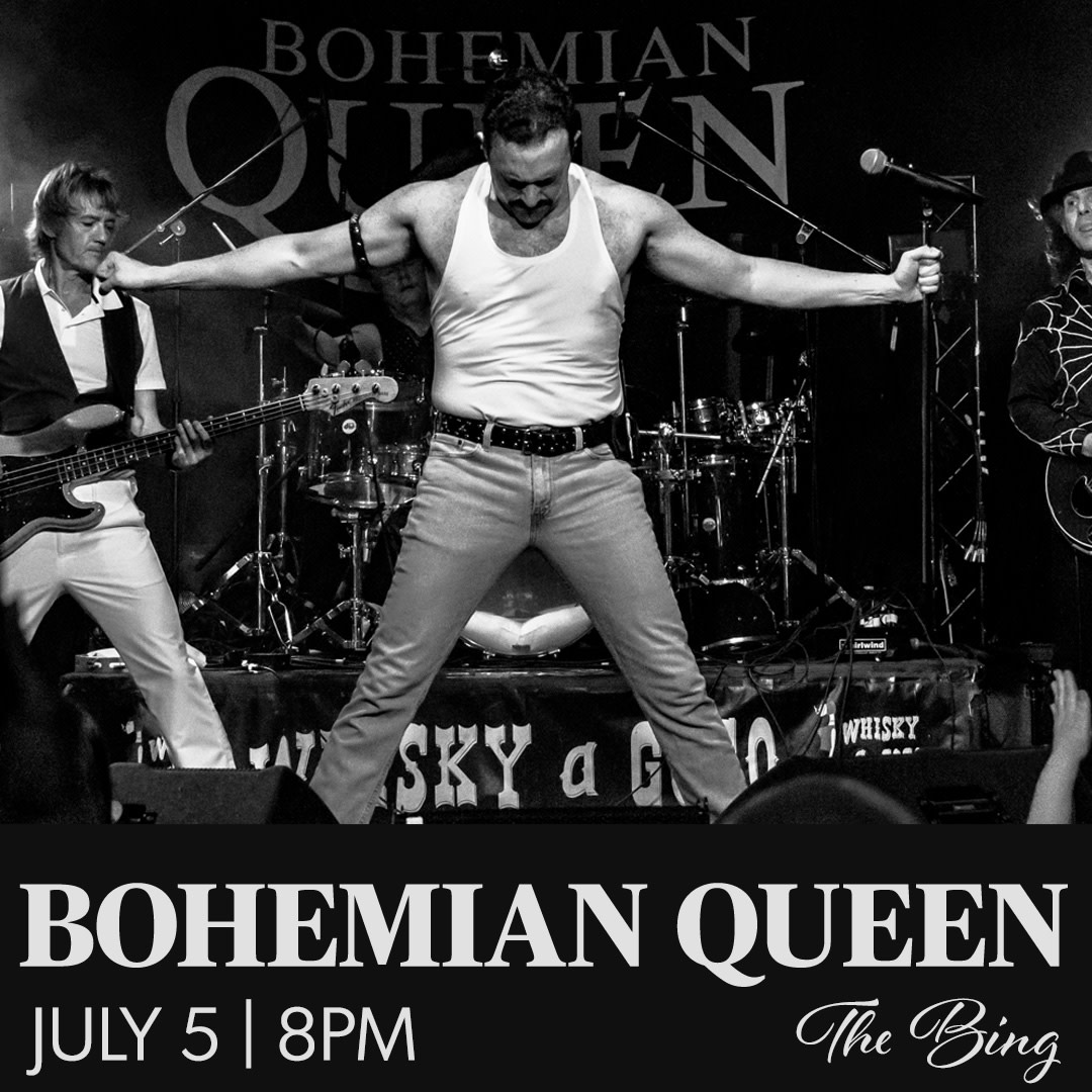 Unleash your inner rockstar! Bohemian Queen is hitting The Bing on 07/05, and you're invited to be part of the ultimate rock experience. Link in bio to get tickets! 

#bohemianqueen #bingcrosbytheater #downtownspokane #spokanesmallbusiness #spokanewa