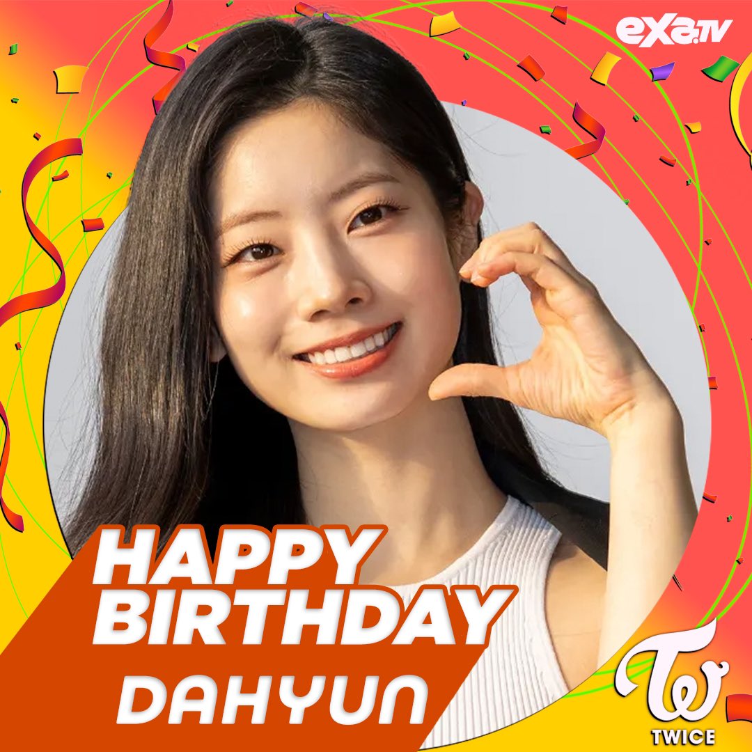 Feliz cumpleaños 26 a #Dahyun de #Twice! 🥳🎂

HAPPY DAHYUN DAY
#다현이_생일까지_전력질주
#OurDUBelovedDay
@jypetwice_japan