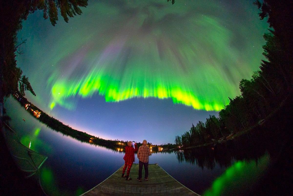 Not sure it gets more Canadian than this. 
#MuskokaLakes
#CottageCountry 
#AuroraBorealis 
#NorthernLights