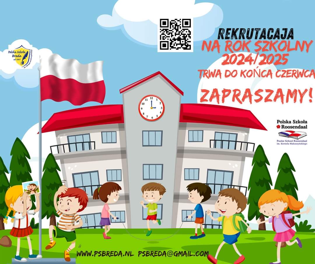 PSBreda's tweet photo. Rekrutacja do naszych szkół w Bredzie i Roosendaal już trwa Zapisy przez formularz https://t.co/Ck5m3uDvuT https://t.co/o6WugvQV9z