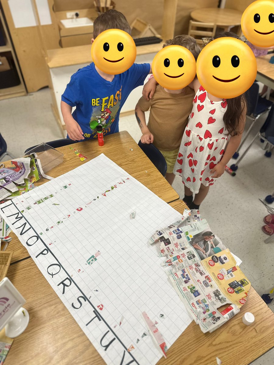 Can you make a graph with letters from a flyer?