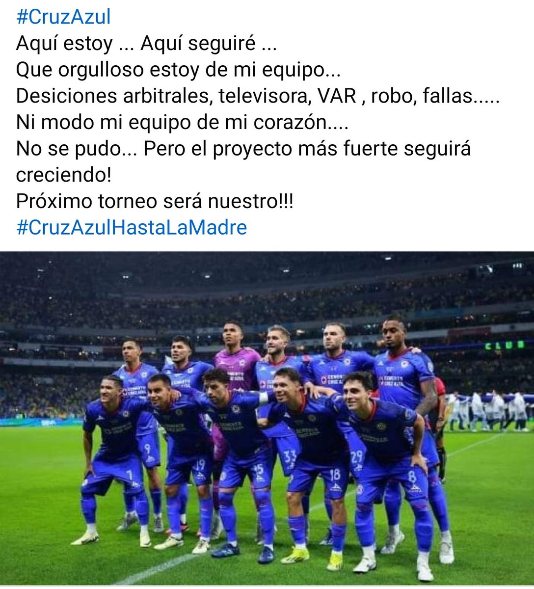 xtobe's tweet photo. #CruzAzulHastaLaMadre
#CruzAzul https://t.co/A4BWn6aBlw