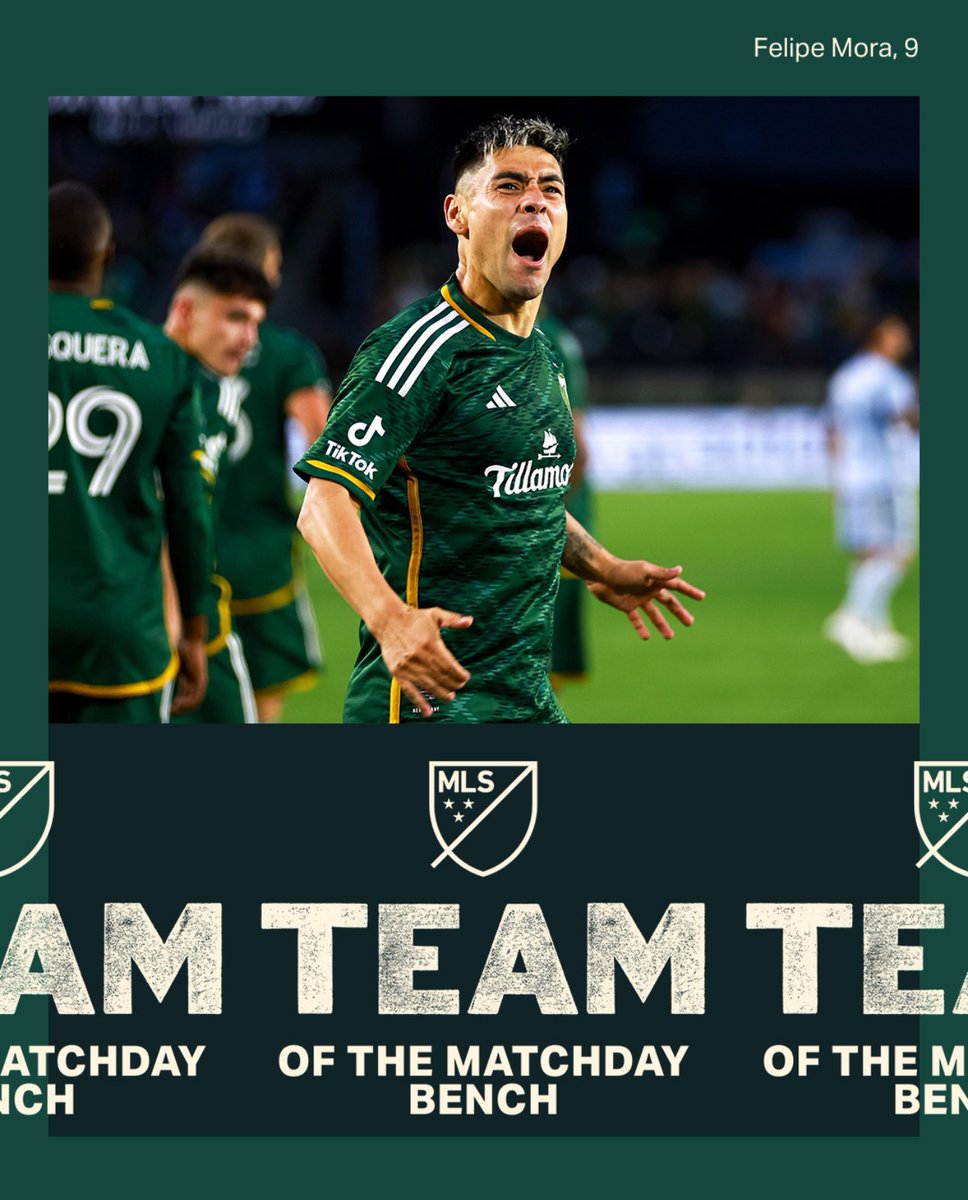 En fuego Felipe 🔥 Felipe finds a spot on the @MLS Team of the Matchday bench 🤝