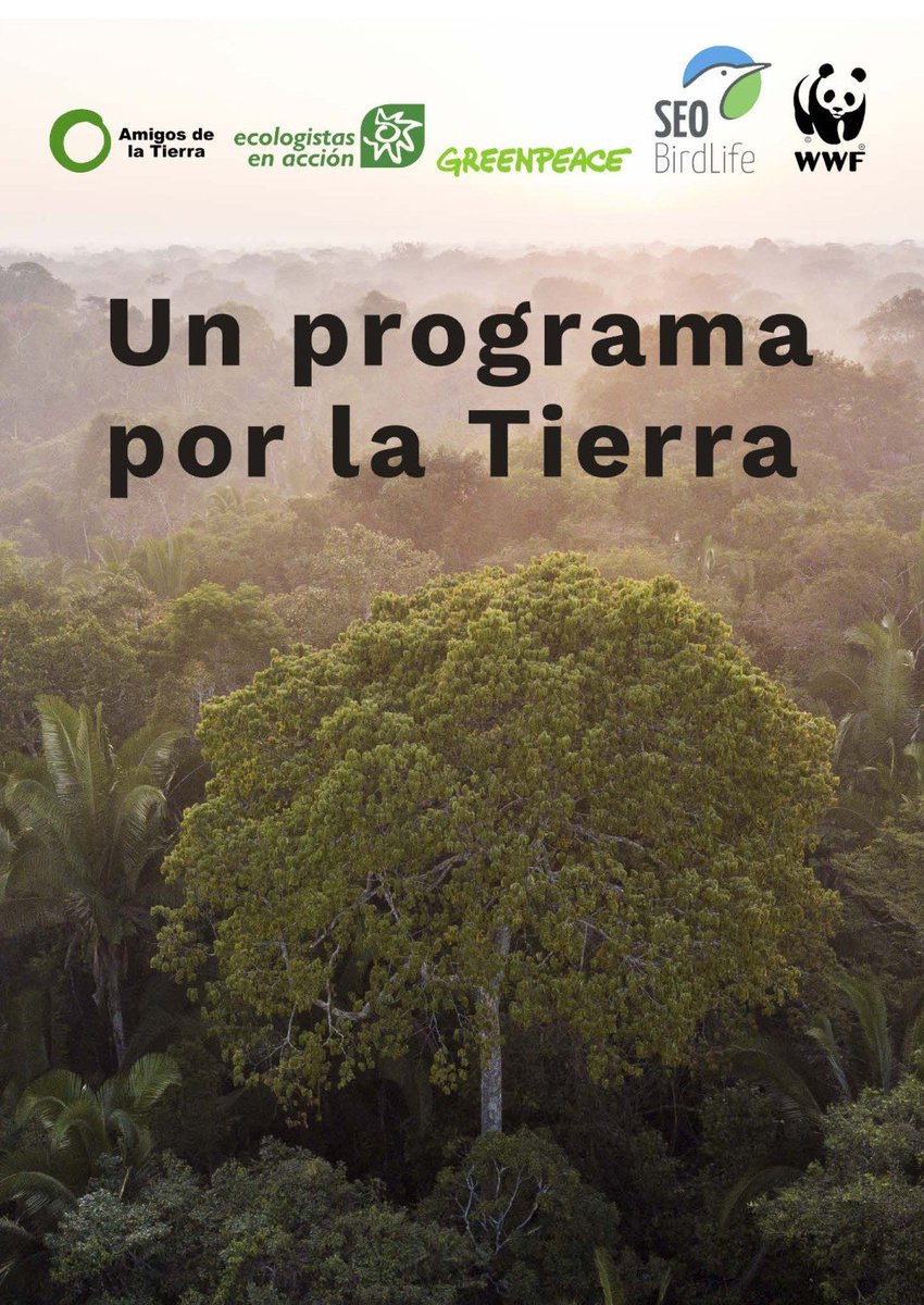 🗳️🇪🇺Ante los próximos comicios europeos, en unión a <a href="/ecologistas/">Ecologistas en Acción</a> <a href="/greenpeace_esp/">Greenpeace España</a> <a href="/SEO_BirdLife/">SEO/BirdLife</a> y <a href="/WWFespana/">WWF España 🐼</a>, presentamos nuestro #ProgramaporlaTierra para atender la crisis climática y ecológica que amenaza la seguridad alimentaria y energética europea tierra.org/un-programa-po…