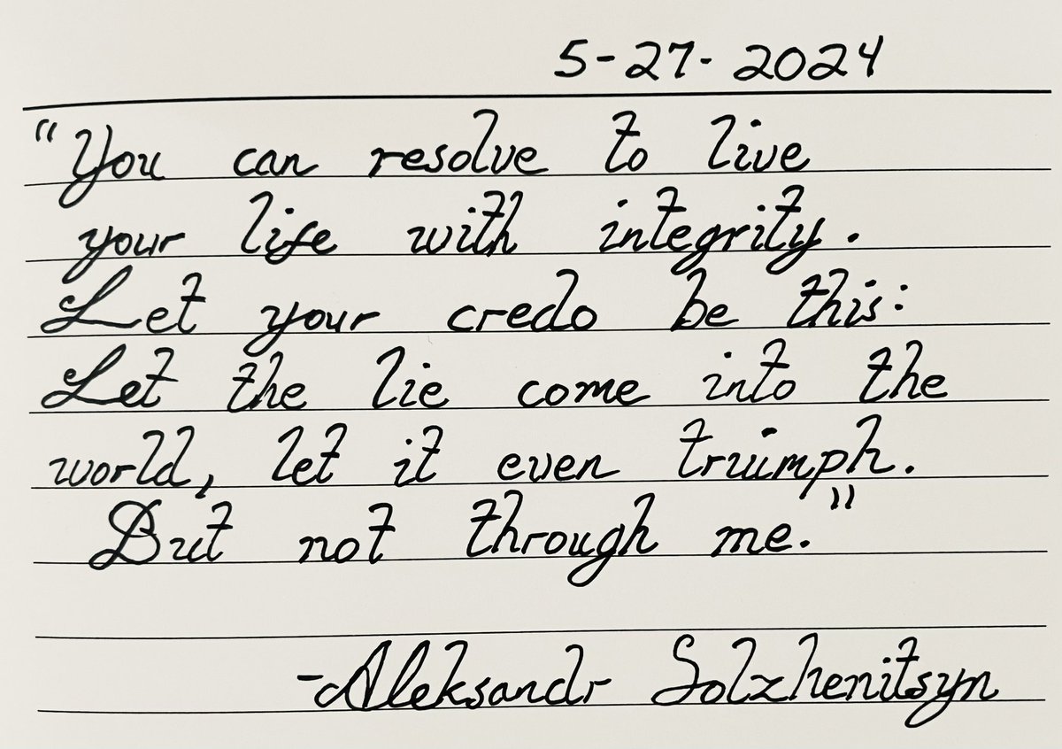 Solzhenitsyn from the top rope 💪🏻

When you’re tempted with the “everyone else is doing X” mentality, do this instead: