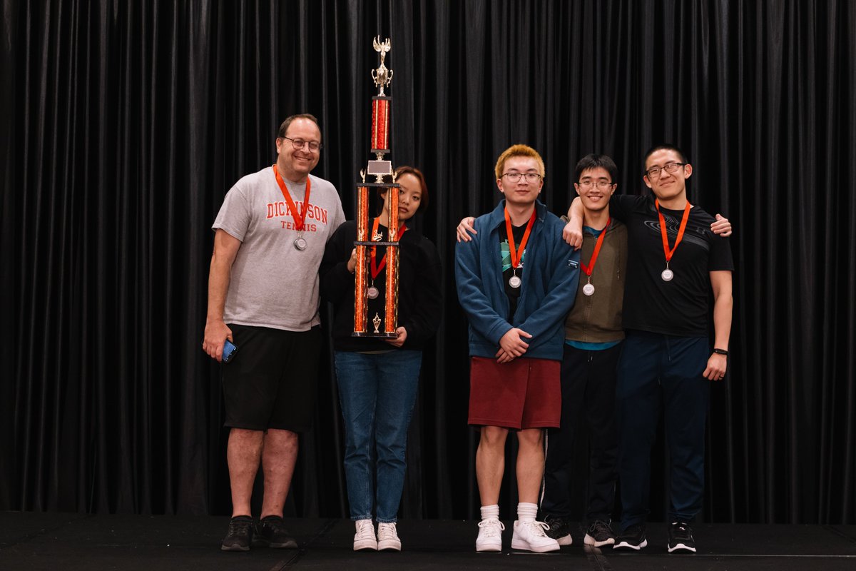 naqt's tweet photo. Congratulations to Barrington High School (Barrington, IL), who defeated  St. Mark's School of Texas (Dallas, Texas) 445-325 in the second game  of an advantaged final to win the 2024 NAQT High School National  Championship Tournament!

#hsnct
#naqt
#quizbowl

📸: @JM_Sullivan https://t.co/M3yqYvakFK