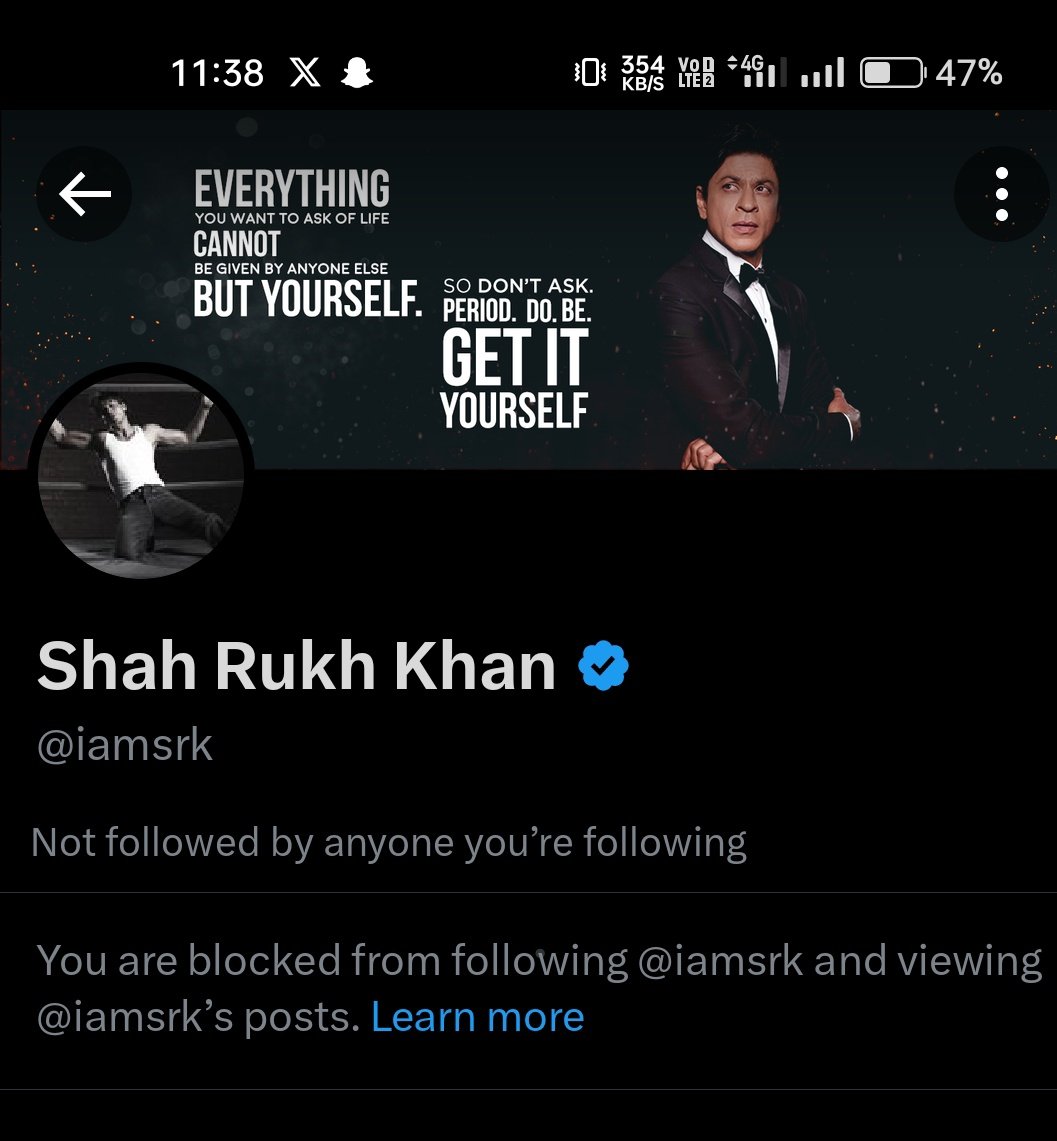 #AskSRK why you have blocked meh. 😭