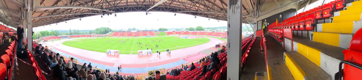 Not a bad view from the office window 😍 If it was your first time, what did you think of Gateshead International Stadium? #rugbyleague