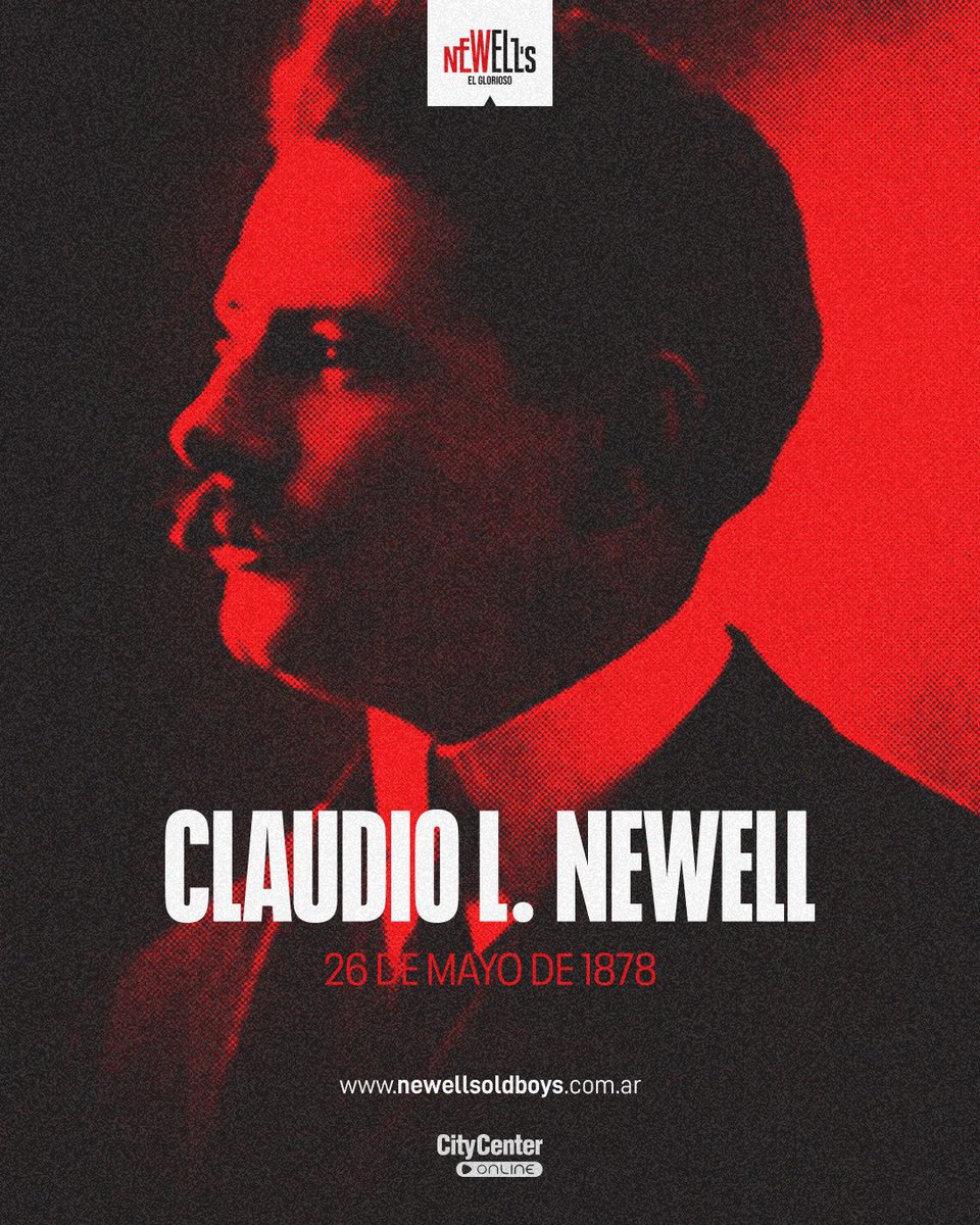 146 years after the birth of Claudio Newell 🔴⚫️

Son of Isaac and Anna Margarita, Founder and President of Newell's Old Boys. 

Your legacy is eternal.