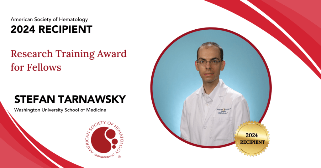 Congratulations to Stefan Tarnawsky, one of our outstanding @WUHemeOncFellow, on his ASH RTAF award studying mutant U2AF1 expression in mouse and human blood progenitors! @WashUHeme @WashUOnc @SitemanCenter @WUDeptMedicine @WUSTLmed @barnesjewish #meded #mdssm