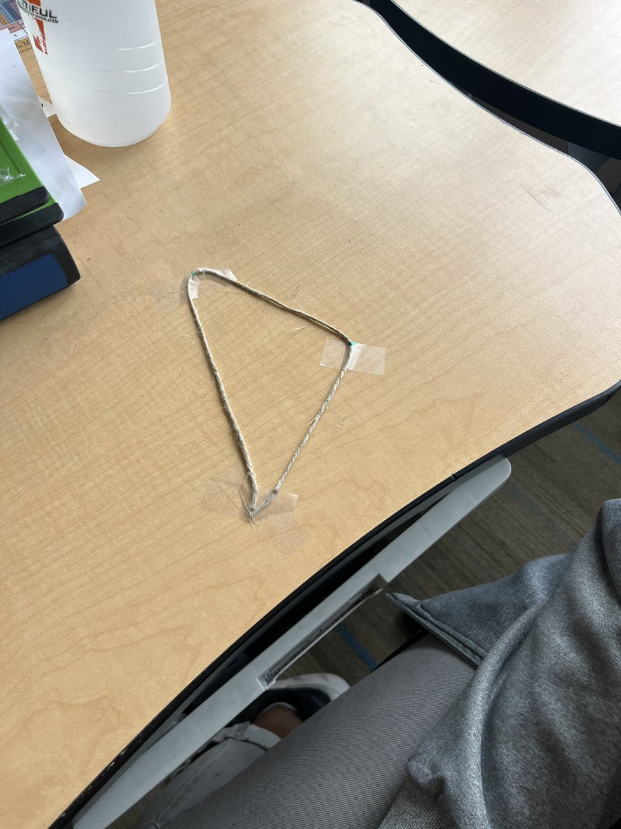 Exploring perimeter today in Grade 6! Students estimated and measured perimeters. We then learned that shapes can have the same perimeter, but different side lengths! #mathed #mathup