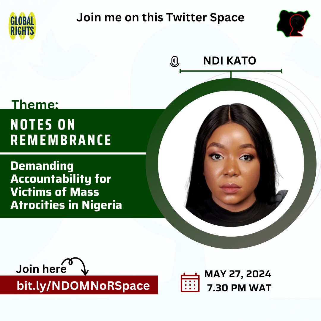 Globalrightsng's tweet photo. Meet our Speakers for tonight...

#OneDeathTooMany
#SecureNigeria
#NigeriaBleeds
#EndInsecurity
#NotJustNumbers
#NigeriaMourns
#NDOM2024 https://t.co/C0O2cnXJBe