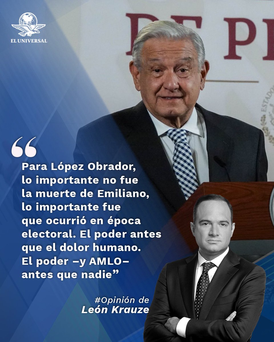 'El gobierno de Andrés Manuel López Obrador será recordado por una larga lista de promesas incumplidas, tropiezos y regresiones autoritarias' ✍️, la #Opinión de @LeonKrauze eluniversal.com.mx/opinion/leon-k…