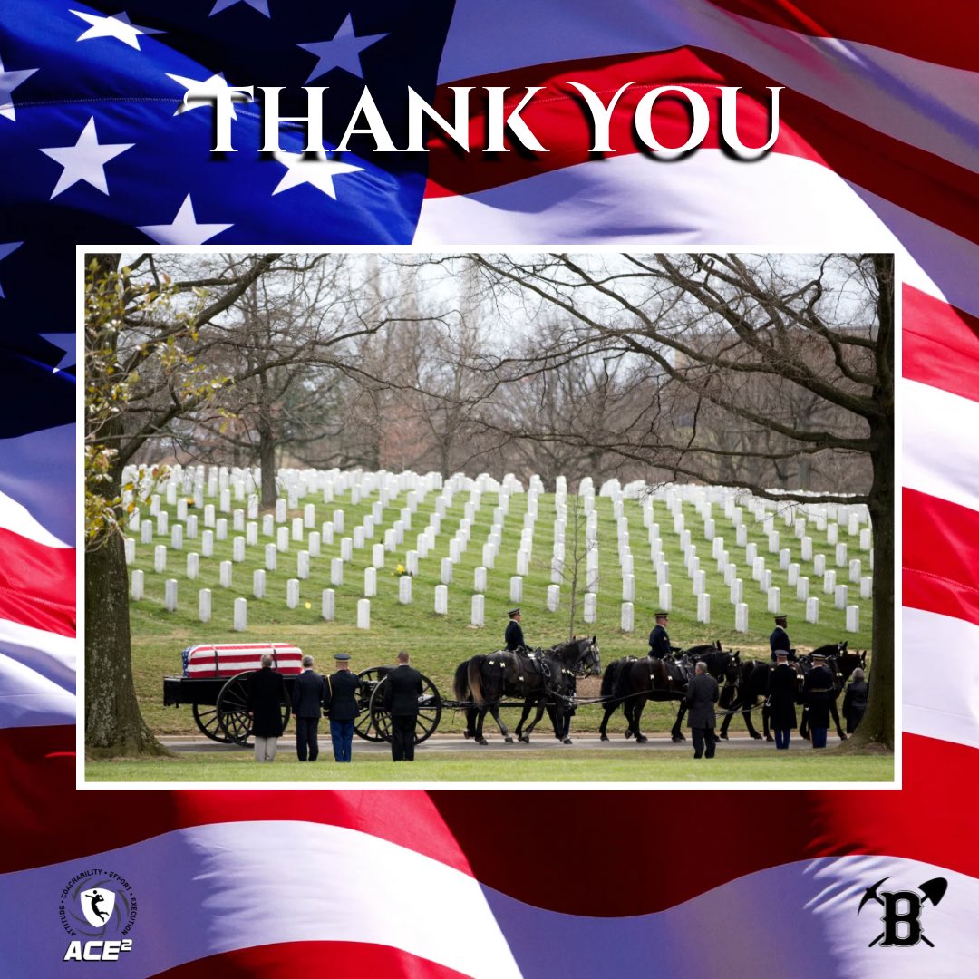 Today we take time to remember, honor, and say thank you to those who gave all so that we who remain can choose many wonderful ways to live our lives.  Including playing a game we love.  

Thank you.  

photo credit: @arlingtonnatl

#LadyMinerVolleyball
#Bauxite 
#ACE2