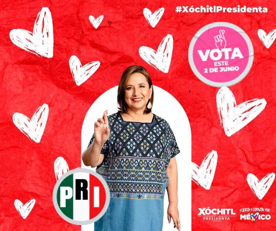 Con <a href="/XochitlGalvez/">Xóchitl Gálvez Ruiz</a>, vamos a recuperar el rumbo de México y garantizar que todas y todos los mexicanos tengan acceso a oportunidades para salir adelante. 

Este dos de junio, #VotaPRI, vota #XóchitlPresidenta.