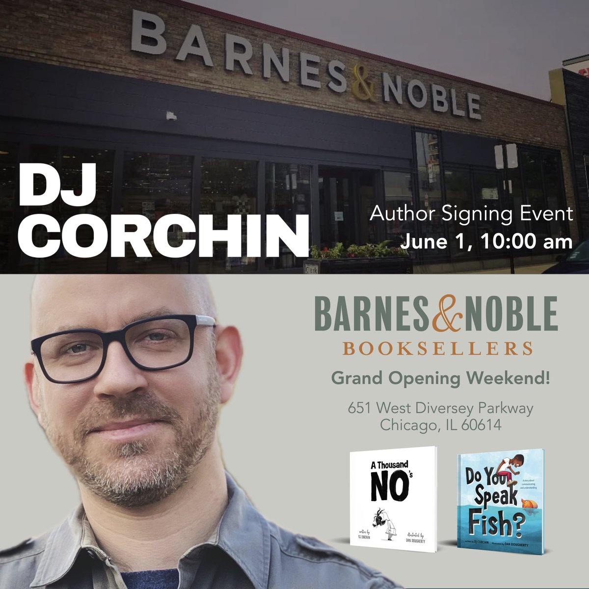 Chicago friends! Join me this Saturday at 10am for a fun author signing event! Help celebrate the opening of a brand new Barnes and Noble right in the heart of Lakeview! stores.barnesandnoble.com/event/97800621… @SourcebooksKids @lizaroyceagency @Beardocomics #authorvisit