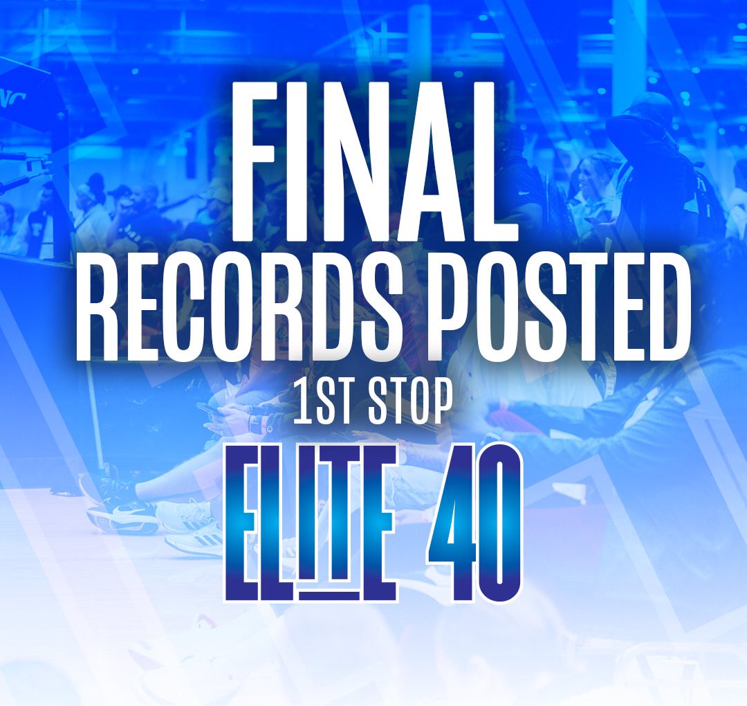 DRUM ROLL PLEASE ‼️ 1 stop ✅ Final records and standings posted! 🔗 elite-40.com *scroll down to bottom of the page 🔥 #Elite40League