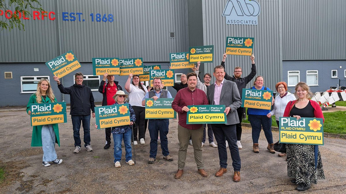 A massive thank you to friends, family and supporters who were out today supporting the launch of my general election campaign in Pontypool today.

#Torfaen deserves so much better and on July 4 we have a choice of more of the same or a positive alternative with Plaid Cymru.