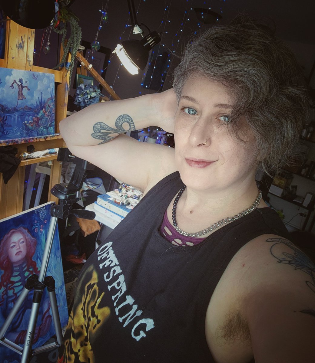 Dirt bag art mode: 90s edition today.  😘