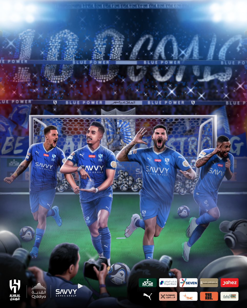Alhilal_FC's tweet photo. 🔝الهـدف 1️⃣0️⃣0️⃣ لـ "بطل الدوري".. الرقـم الأعلى في تاريخ الـدوري باسم زعيـمـه

مجـد يُكتـب.. وأولويـات تتواصـل 💙 https://t.co/N3bhCMaKUi