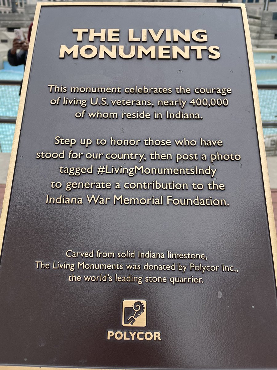 Honoring Memorial Day at Indy’s War Memorial Park. #livingmonumentsindy