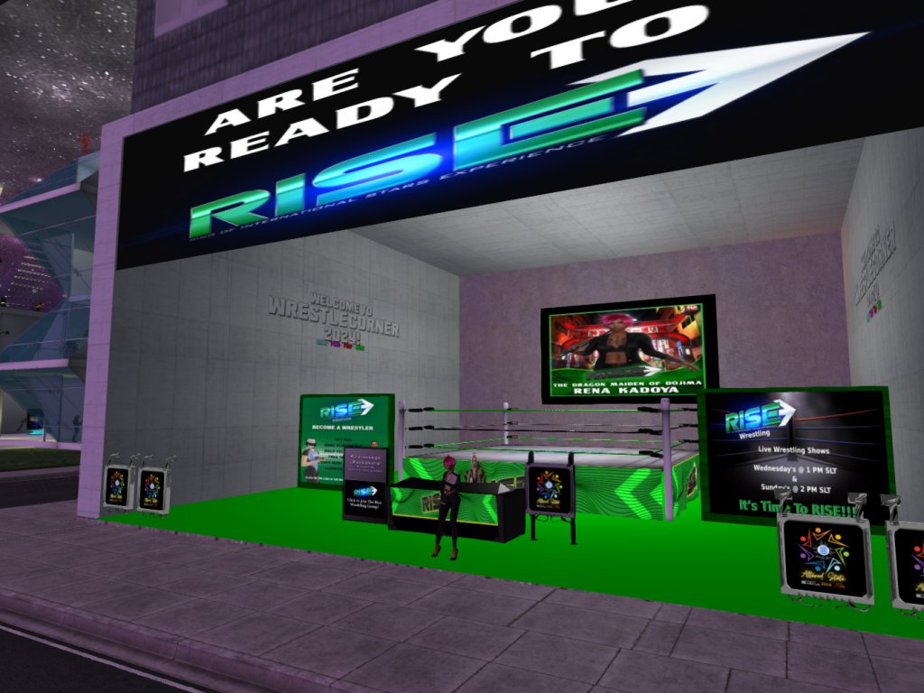 RenaKadoyaWPWF's tweet photo. [RISE] With the fed still taking down time from the previous tour, come see us here at the @SL_RISE22 booth in Sci-Fi Con and meet your favorite wrestlers, take pics, etc. We hope to see you there~!
#SecondLife #SLSciFiCon #SciFiCon #VirtualWorld https://t.co/xRuMfQIdCf